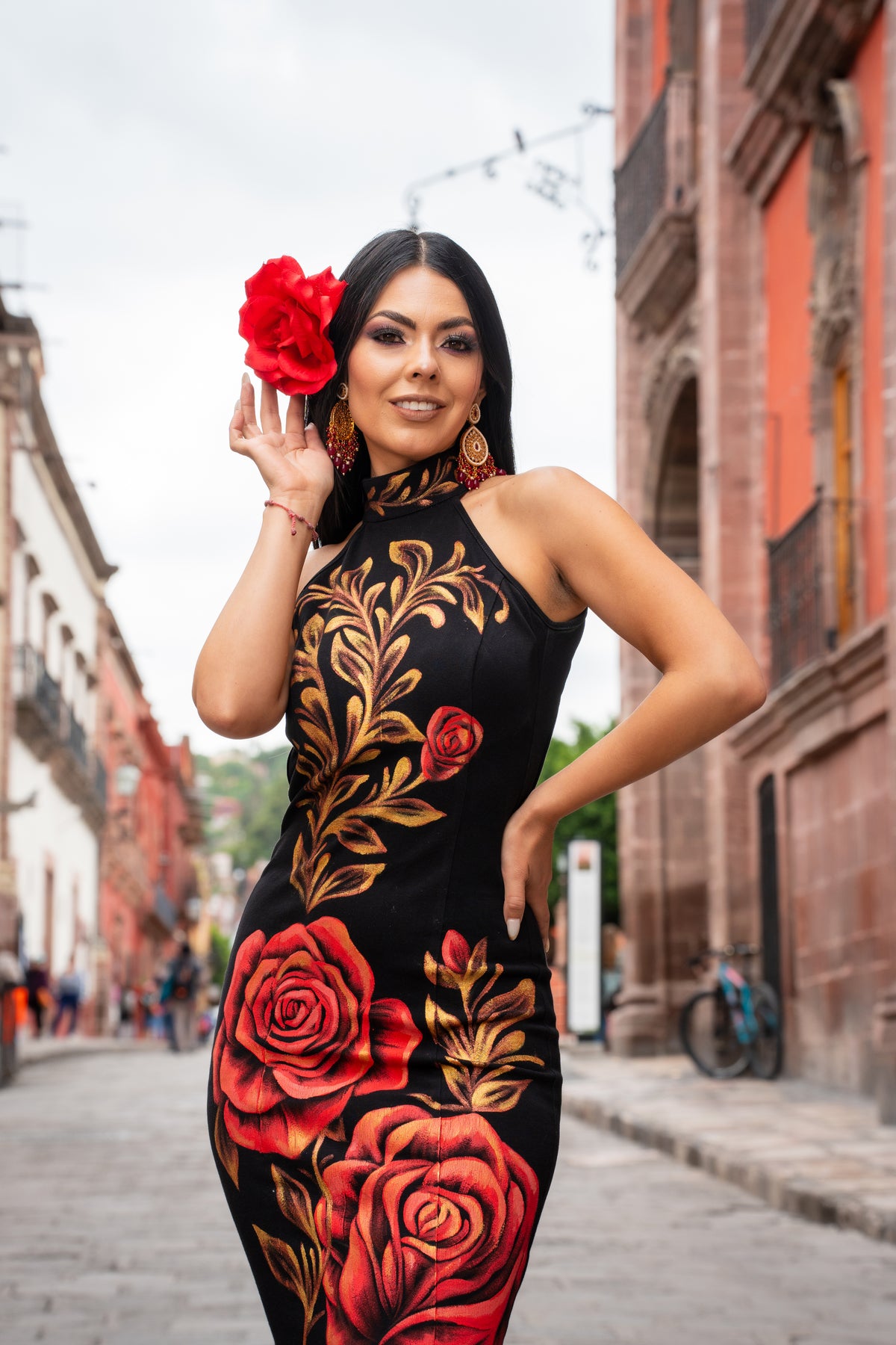 Vestido  Quetzali Rosas