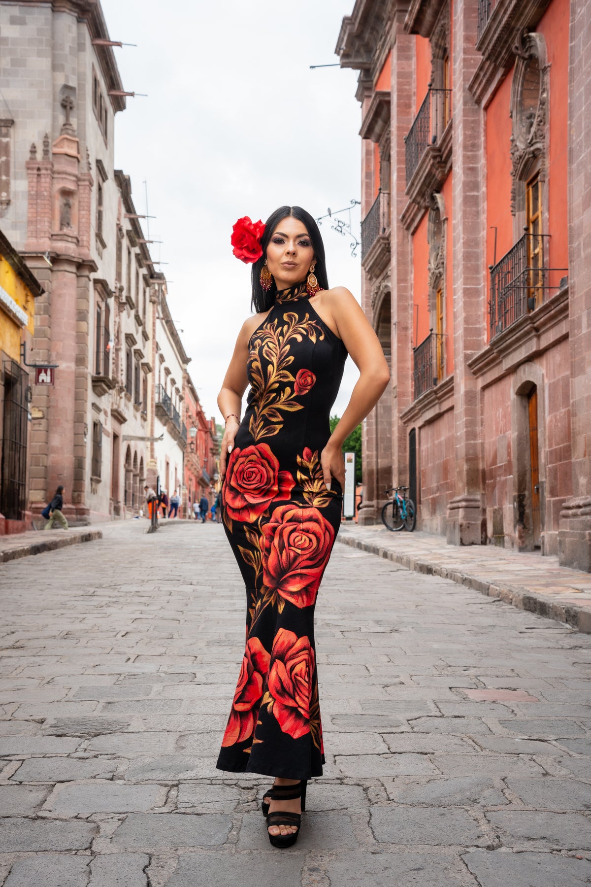 Vestido  Quetzali Rosas