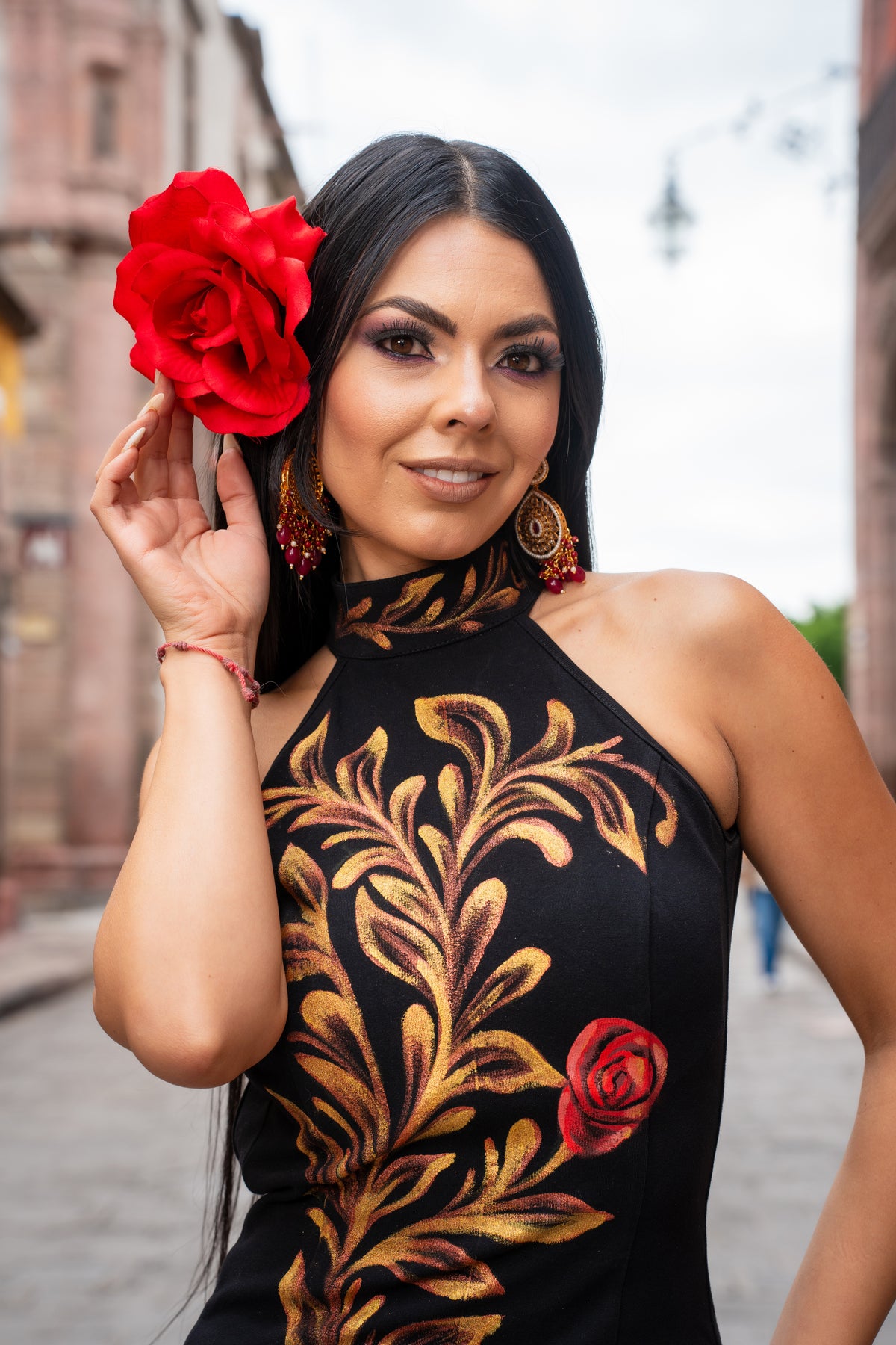 Vestido  Quetzali Rosas