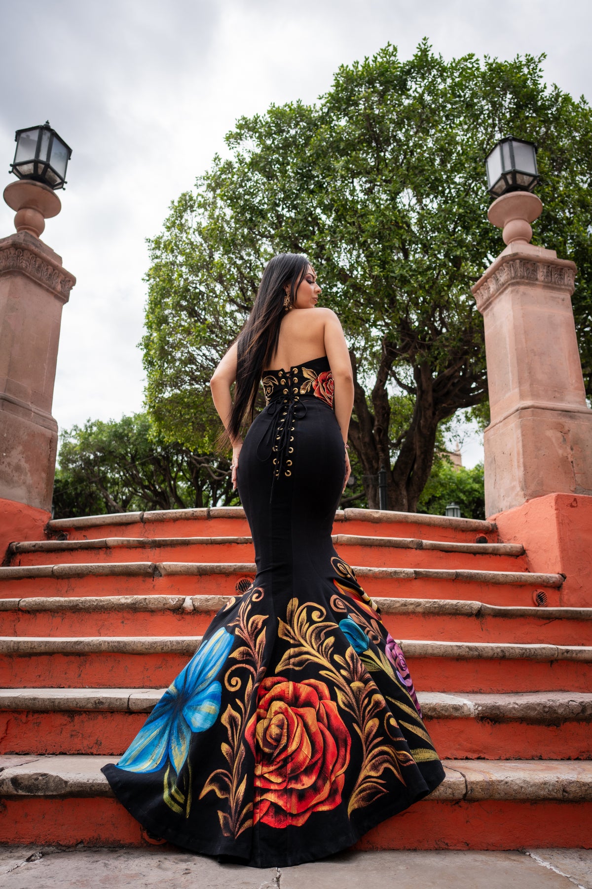 Falda Flores
