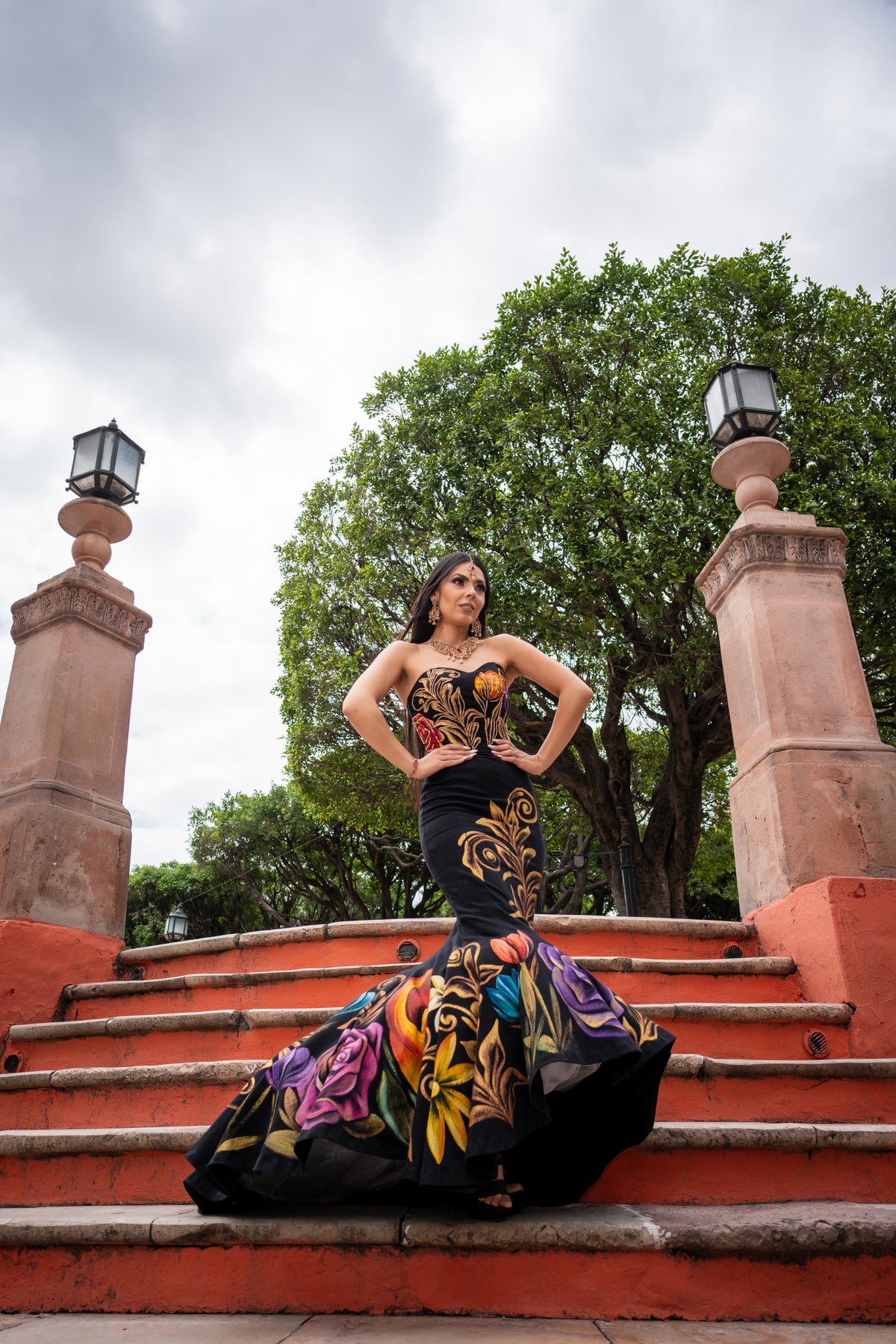 Falda Flores