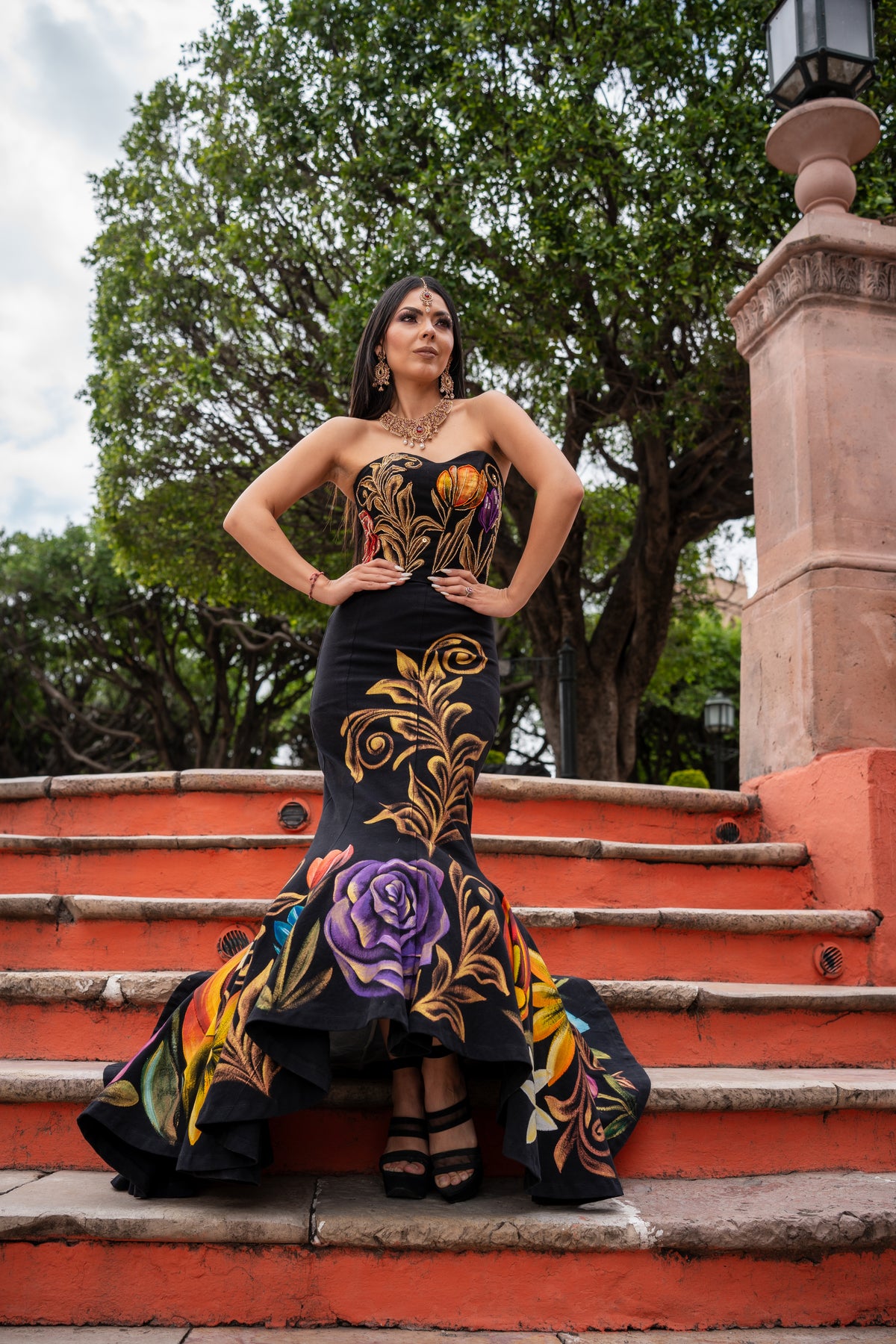 Falda Flores