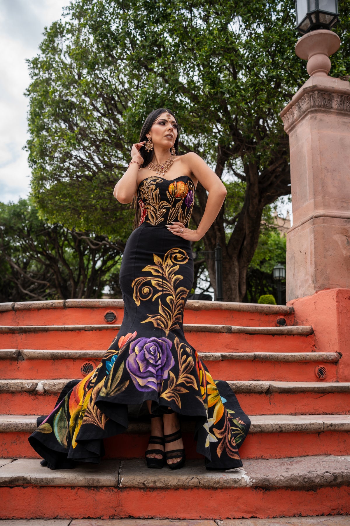 Falda Flores