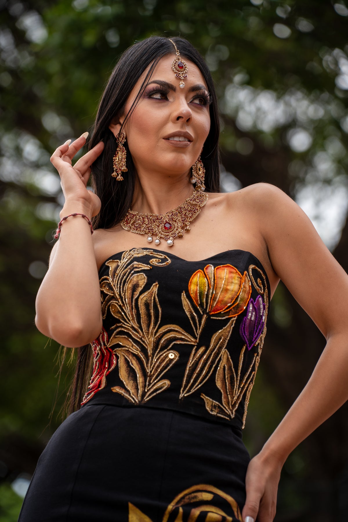 Falda Flores