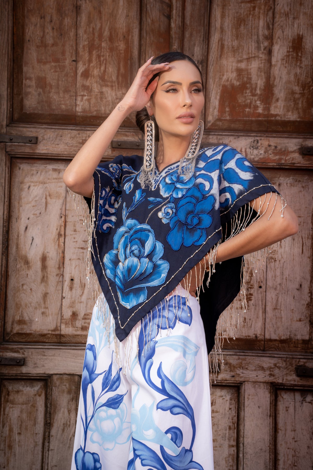 Quetzquemetl talavera azul