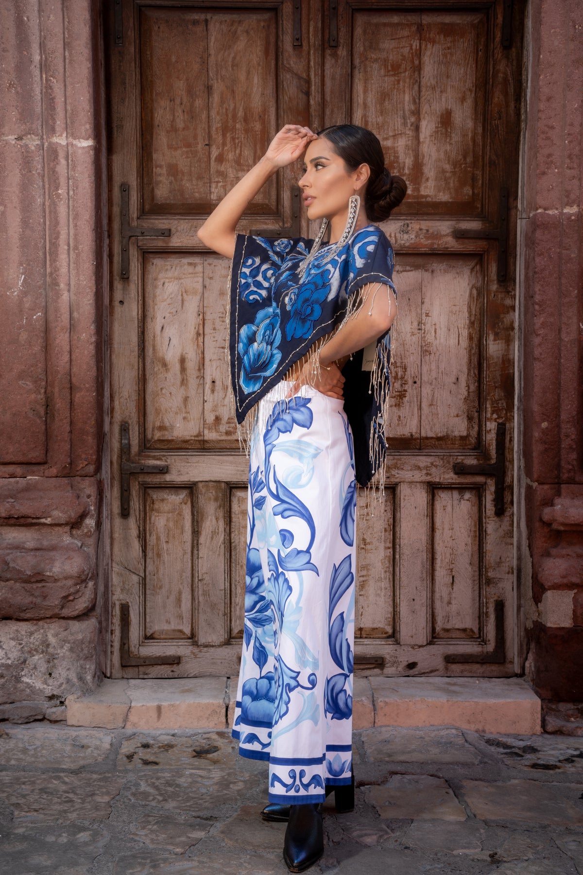 Quetzquemetl talavera azul
