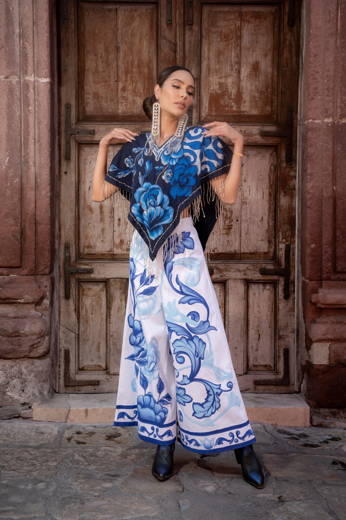 Quetzquemetl talavera azul