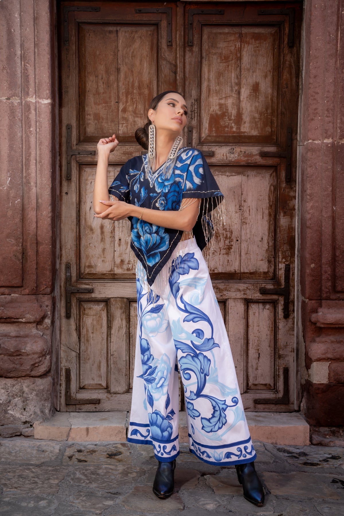 Quetzquemetl talavera azul
