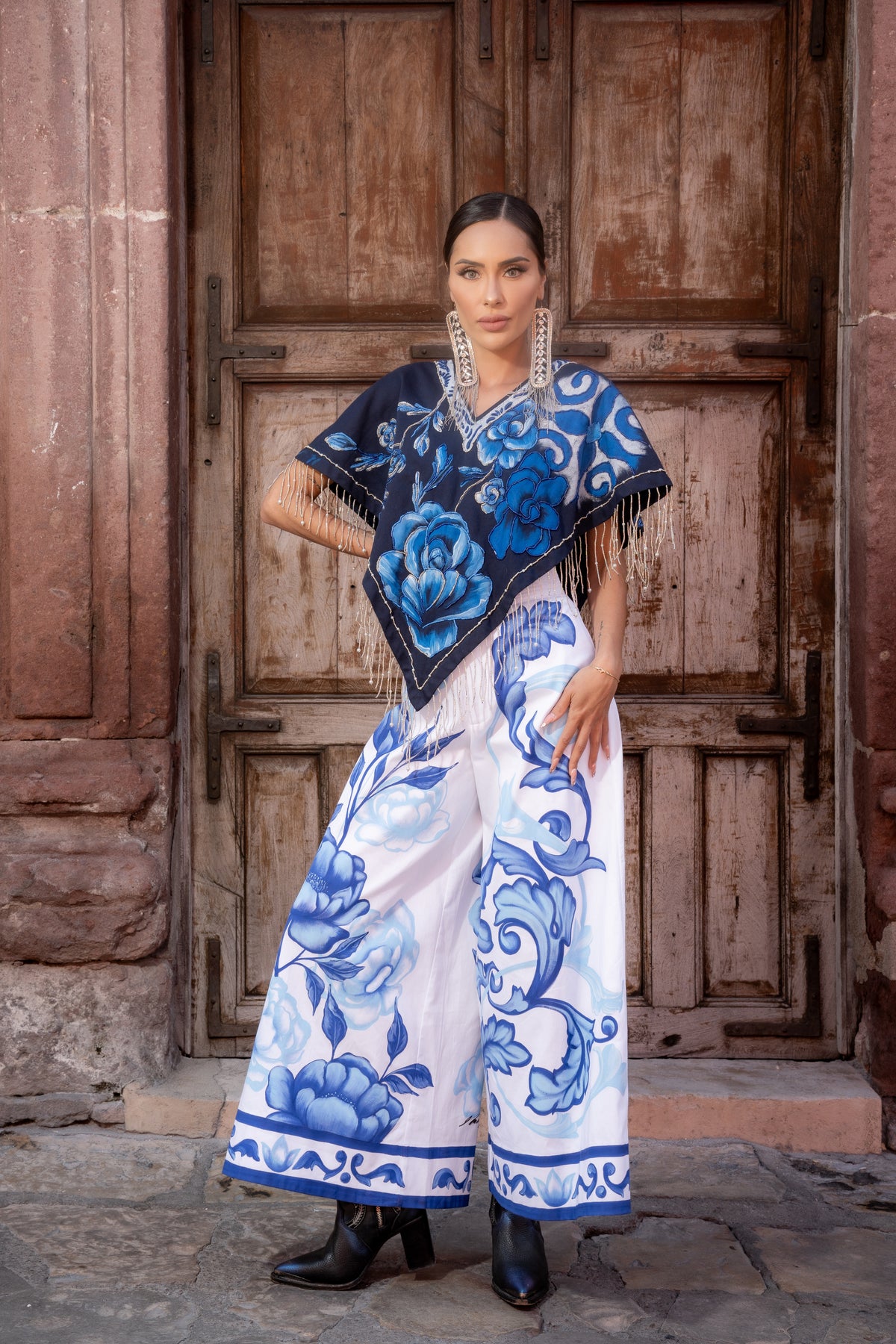 Quetzquemetl talavera azul
